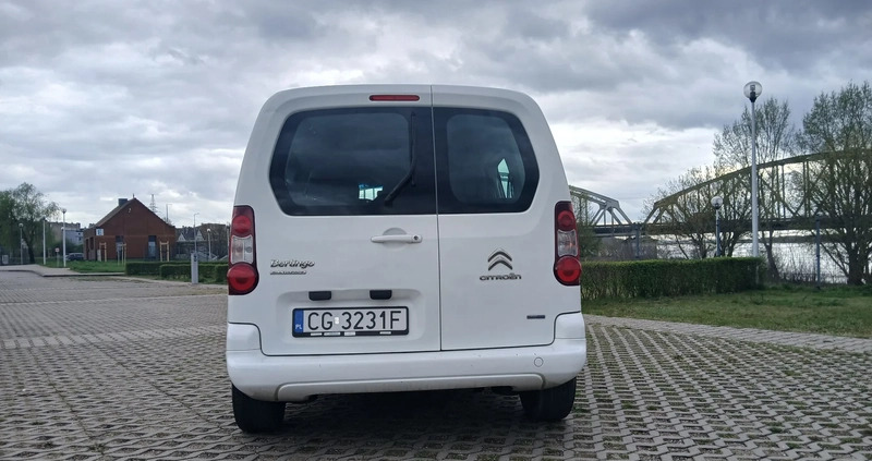 Citroen Berlingo cena 27600 przebieg: 279830, rok produkcji 2015 z Grudziądz małe 56